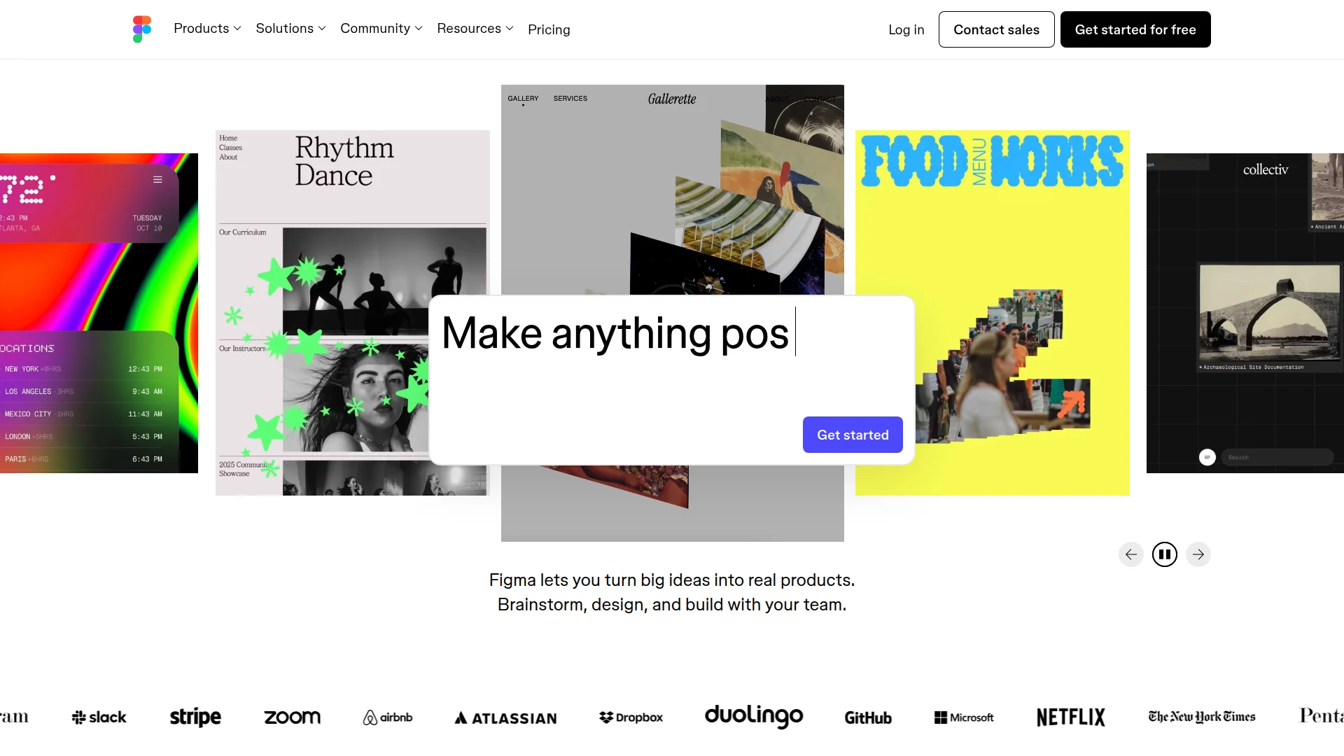Figma design system with reusable components