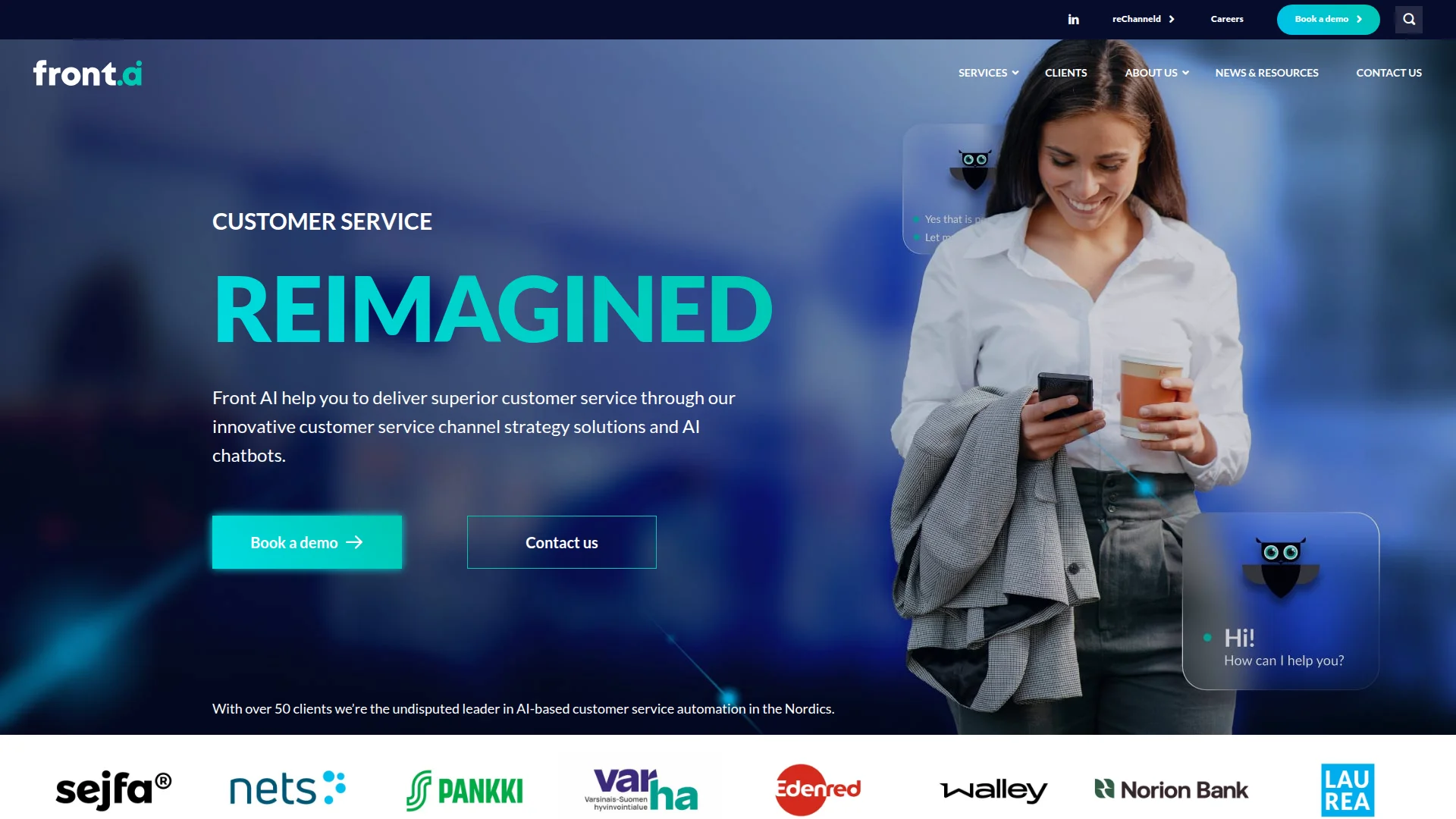 Front dashboard screenshot