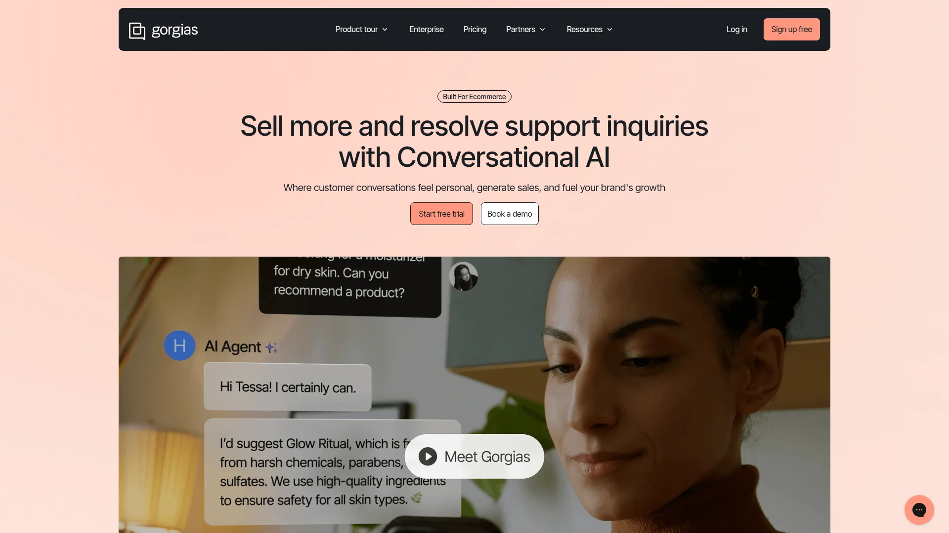 Gorgias dashboard screenshot