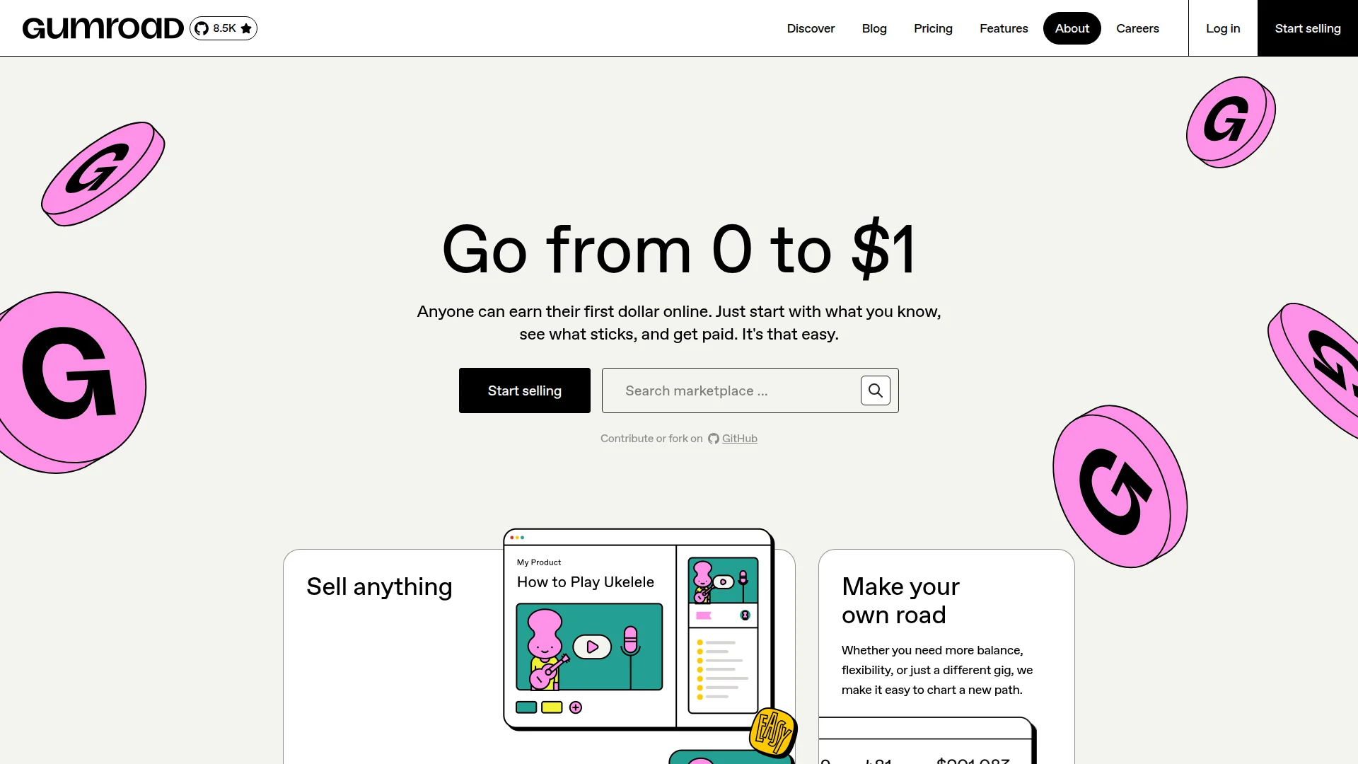 Gumroad interface screenshot