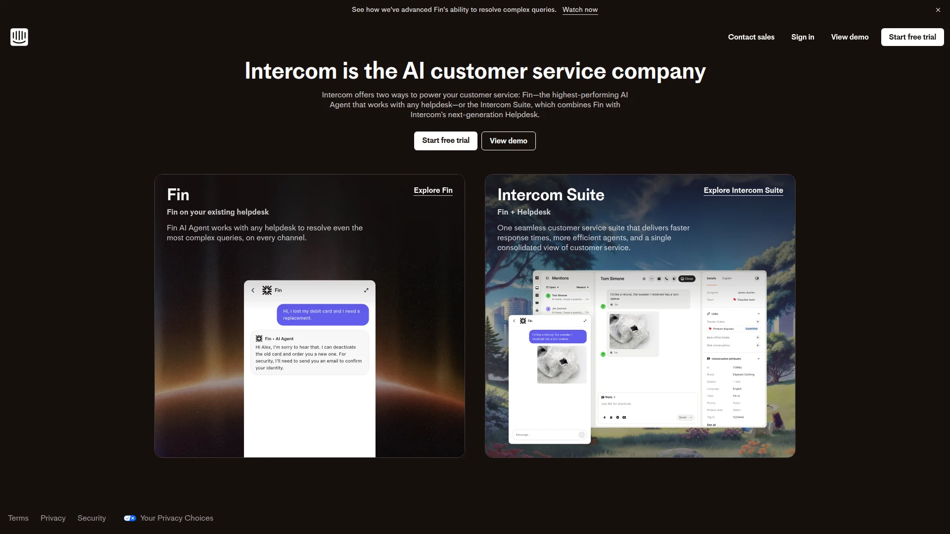 Intercom dashboard screenshot