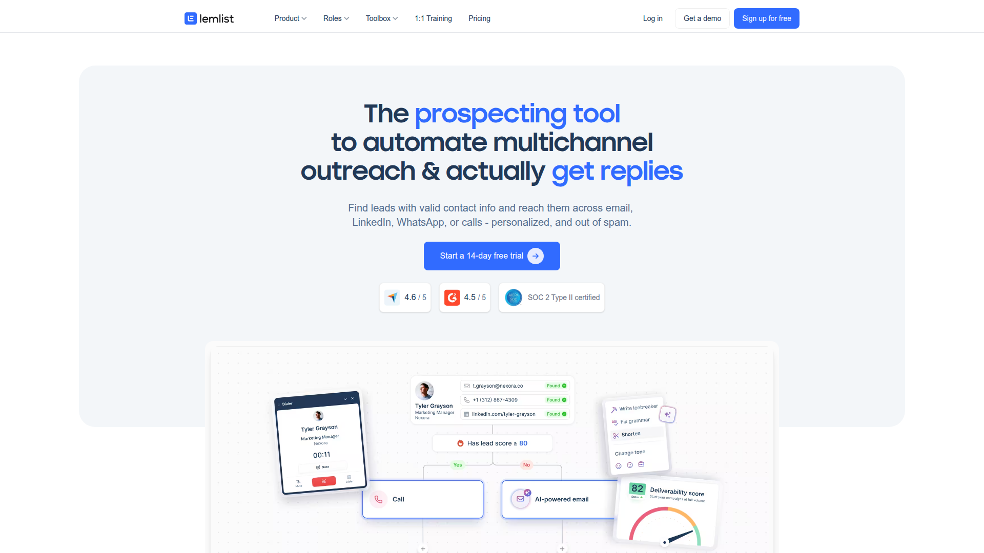 Lemlist campaign builder with personalization features