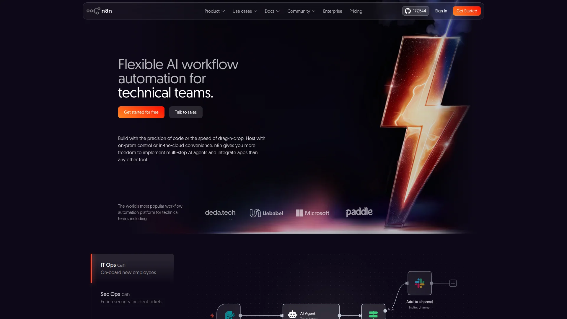 n8n workflow automation interface