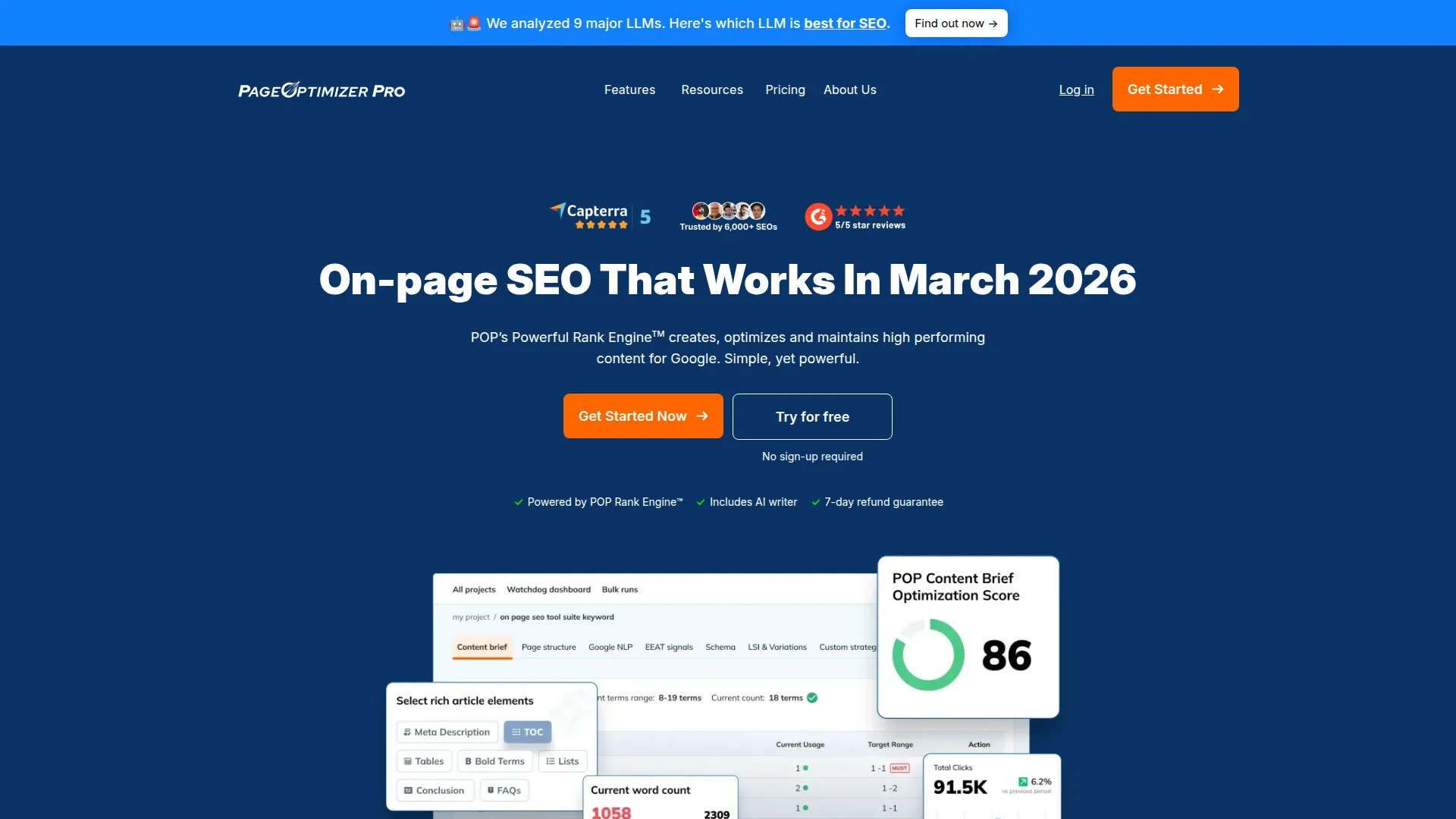 Page Optimizer Pro analysis screenshot