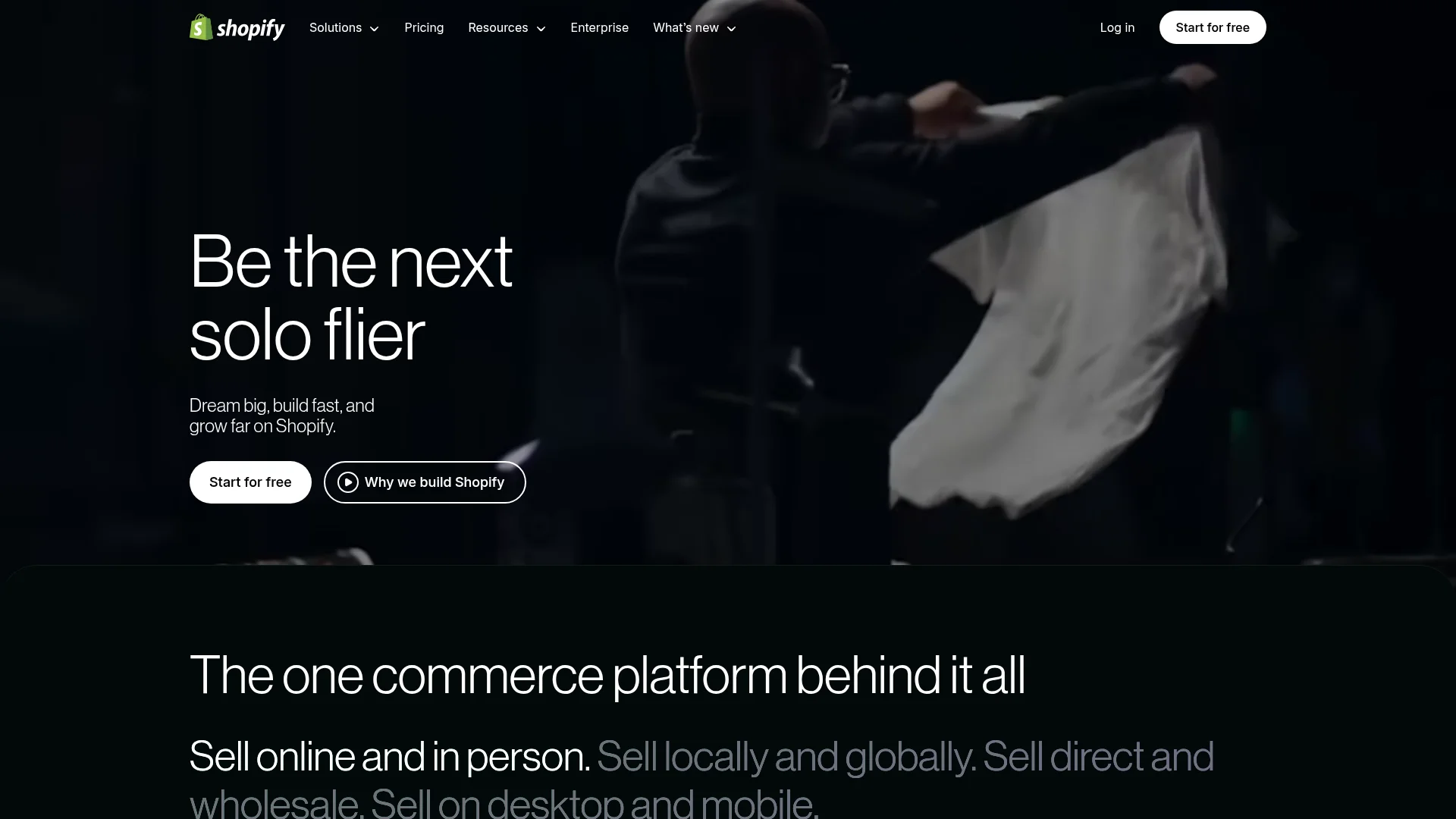 Shopify admin dashboard