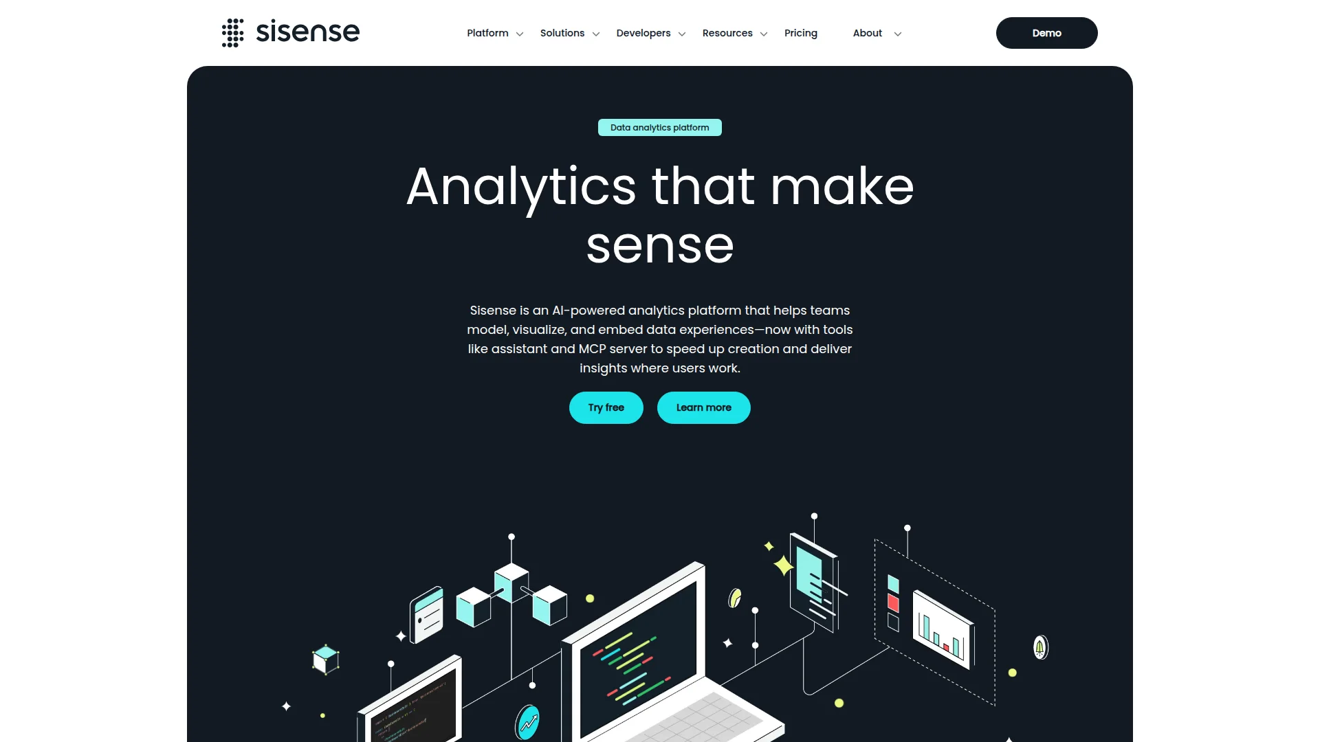 Sisense embedded analytics screenshot