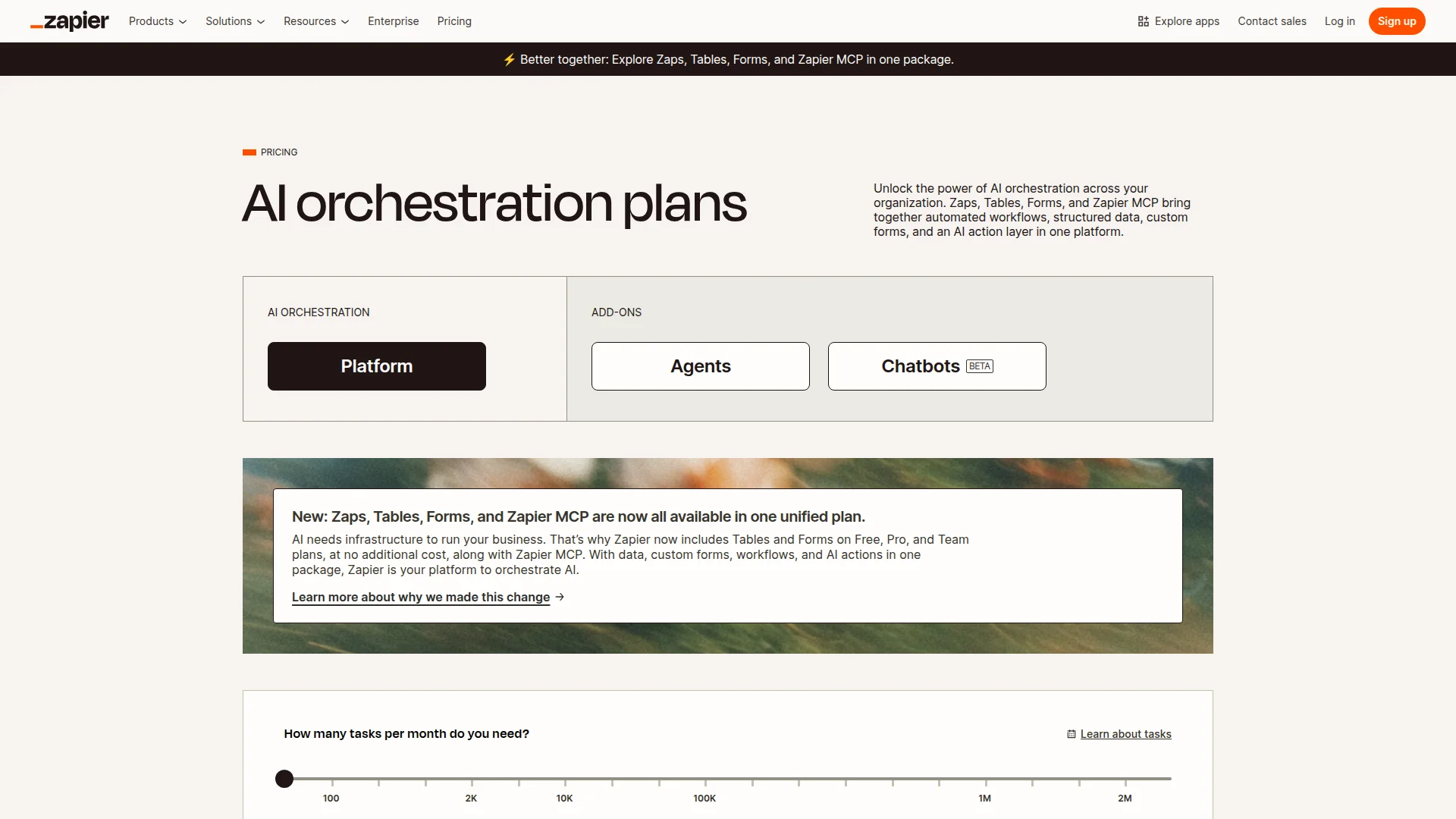 Zapier pricing tiers comparison