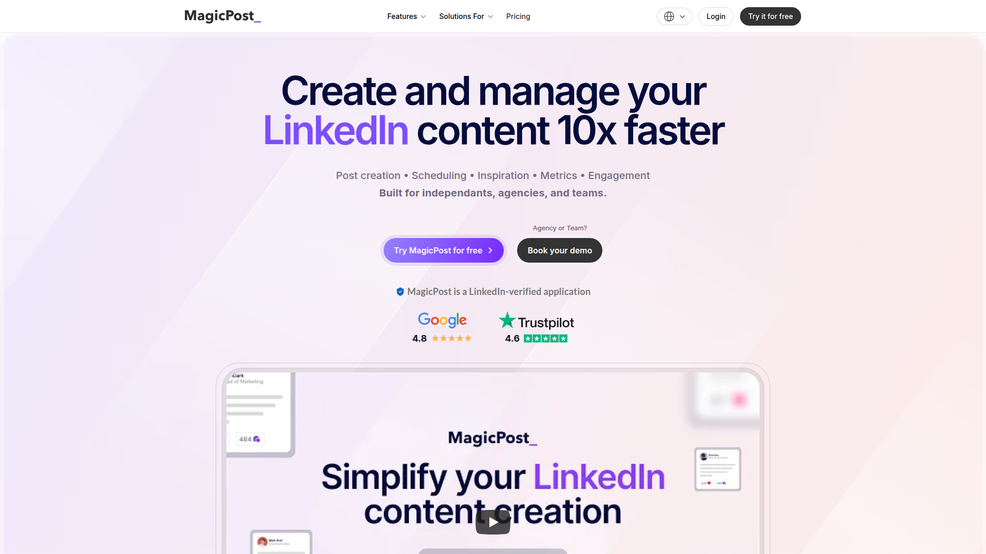 MagicPost screenshot