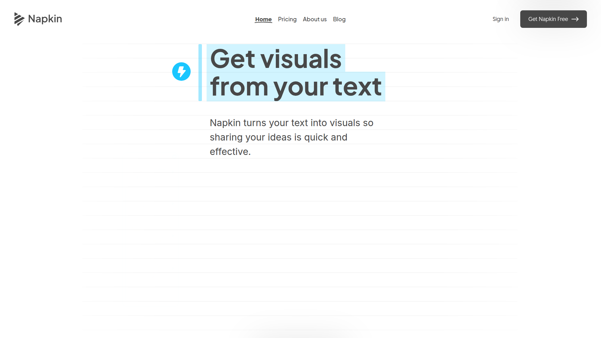 Napkin AI screenshot