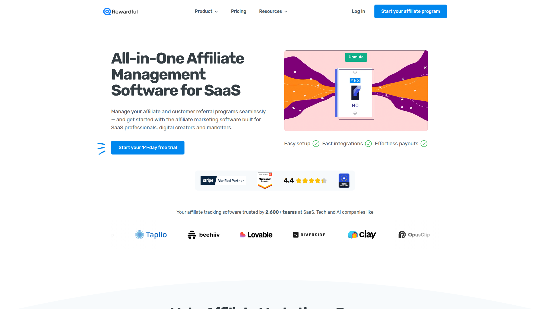 Rewardful screenshot