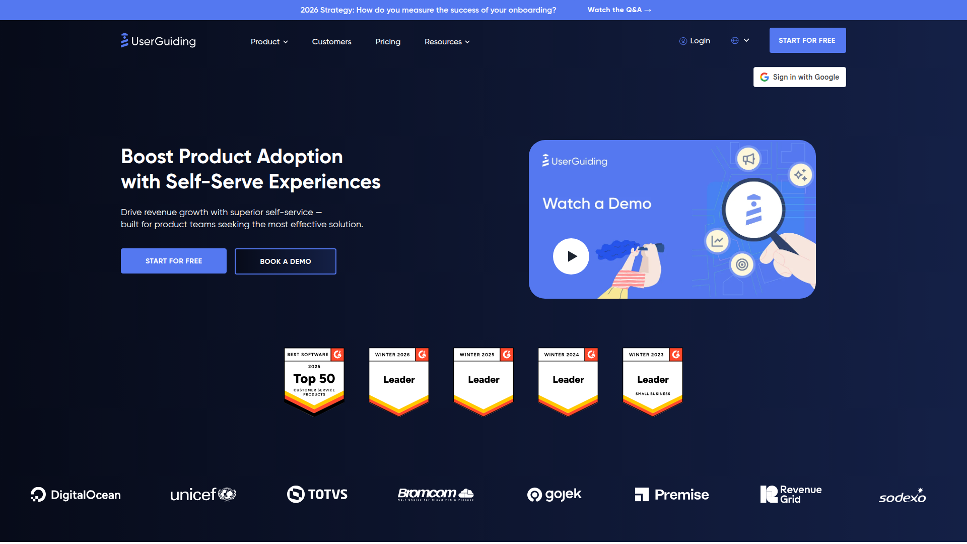 UserGuiding screenshot