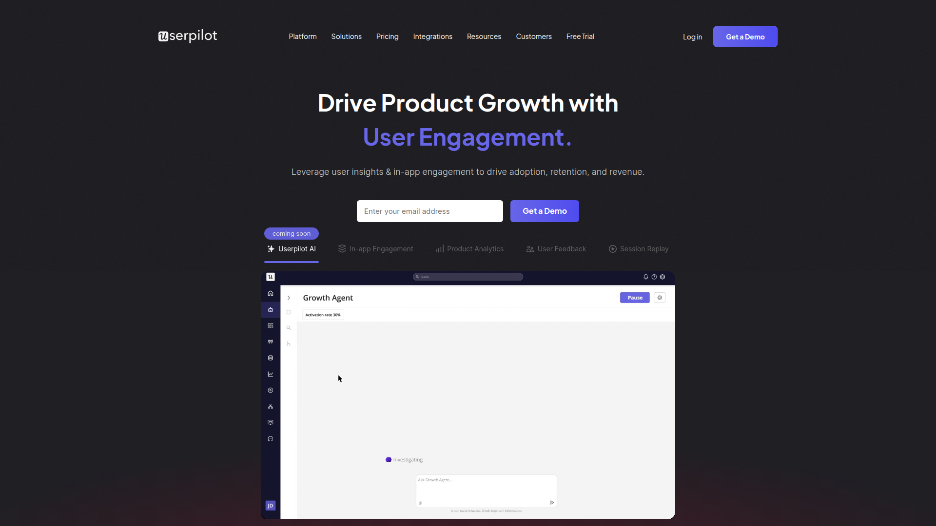 Userpilot screenshot